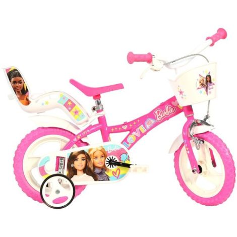 Bicicleta copii 3-5 ani, 12 inch, Barbie, Dino Bikes DB612GL02BA - imagine 8
